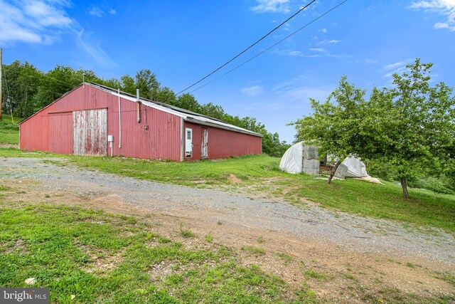 9207 Douglas Rd, Olanta, PA 16863 - view of pole building with driveway
