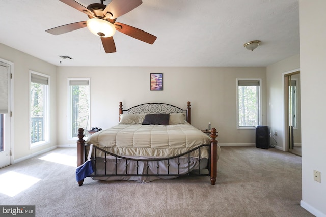 200 Sunset Cir, Cross Junction, VA 22625 - carpeted bedroom with baseboards and ceiling fan