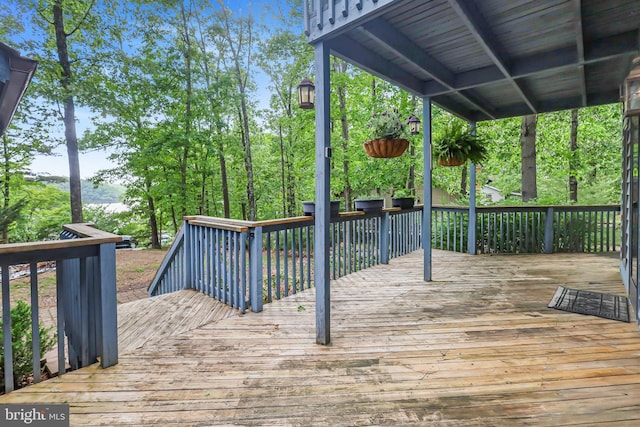 200 Sunset Cir, Cross Junction, VA 22625 - view of wooden terrace