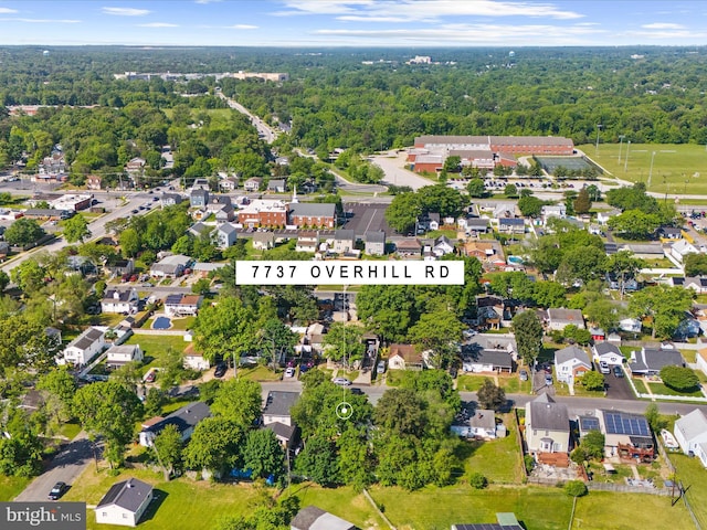 7737 Overhill Rd, Glen Burnie, MD 21060 - view of property location with nearby suburban area and a heavily wooded area