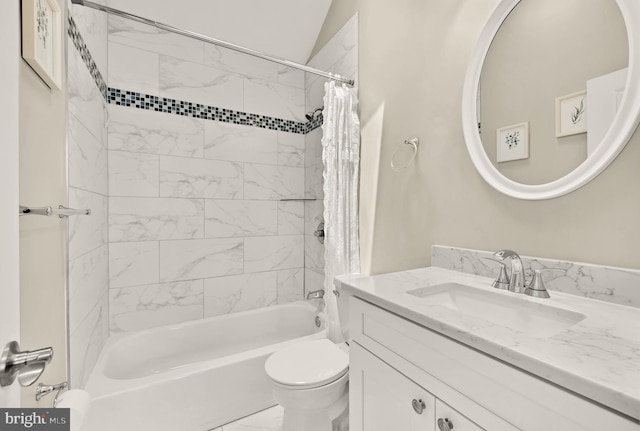 4521 Clay St NE, Washington, DC 20019 - bathroom with vanity, shower / tub combo, and toilet