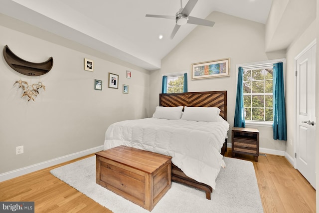 4521 Clay St NE, Washington, DC 20019 - bedroom with multiple windows, light wood-type flooring, baseboards, recessed lighting, and high vaulted ceiling