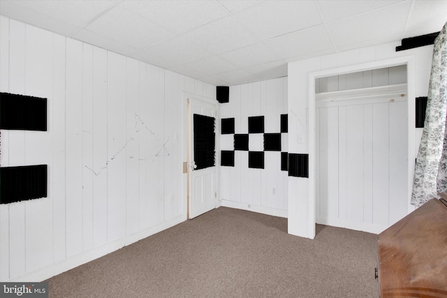 166 Tulpehocken St, Bernville, PA 19506 - unfurnished bedroom featuring carpet flooring and a drop ceiling