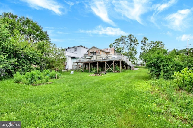 166 Tulpehocken St, Bernville, PA 19506 - rear view of house featuring a deck