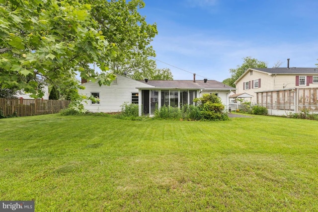 4105 Majestic Ln, Fairfax, VA 22033 - back of house featuring a sunroom