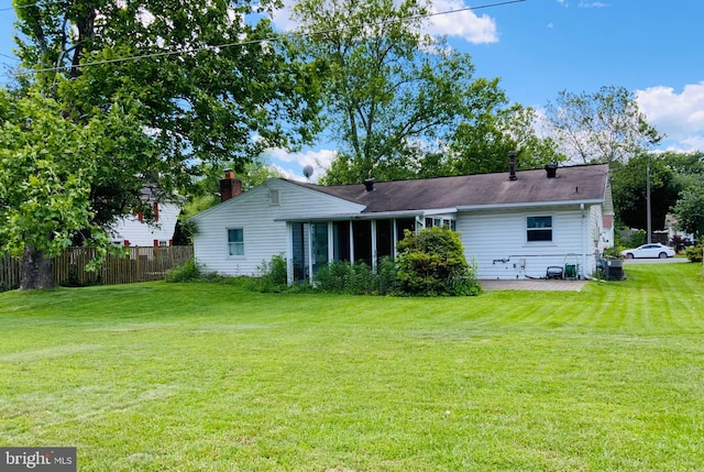 4105 Majestic Ln, Fairfax, VA 22033 - back of property featuring central air condition unit