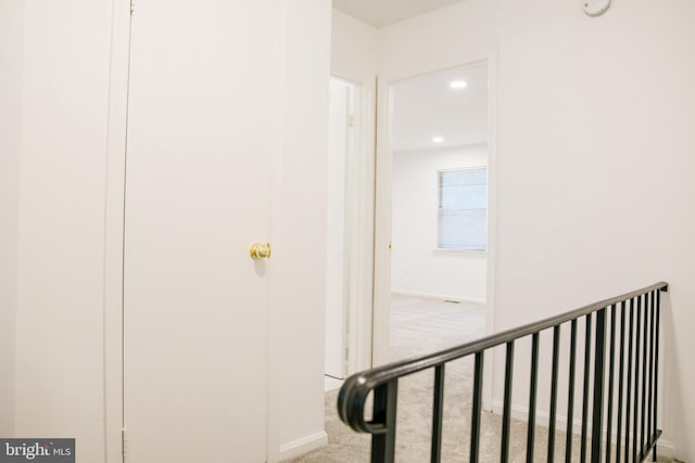 7619 S Arbory Ln Unit 339, Laurel, MD 20707 - corridor with carpet floors and recessed lighting