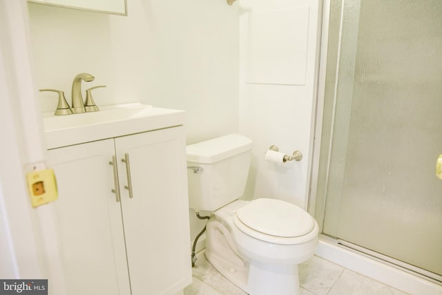 7619 S Arbory Ln Unit 339, Laurel, MD 20707 - bathroom featuring vanity, a shower stall, and tile patterned flooring