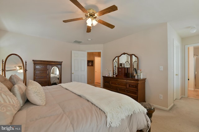12 Ethan Ter, Woolwich Twp, NJ 08085 - bedroom with light colored carpet, baseboards, and a ceiling fan