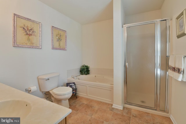 12 Ethan Ter, Woolwich Twp, NJ 08085 - bathroom with a shower stall, a garden tub, toilet, and vanity