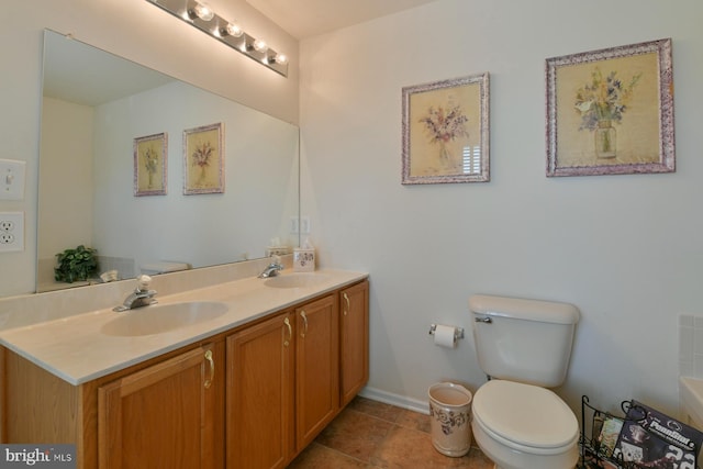 12 Ethan Ter, Woolwich Twp, NJ 08085 - full bath with toilet, double vanity, and tile patterned flooring