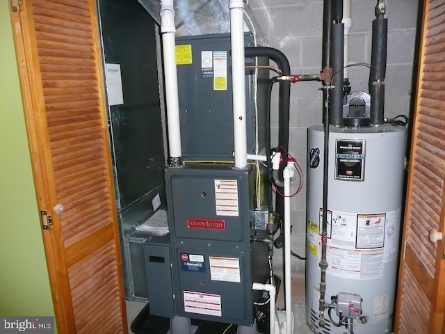 2602 Avenue E Ave E, Levittown, PA 19056 - utility room with water heater and heating unit