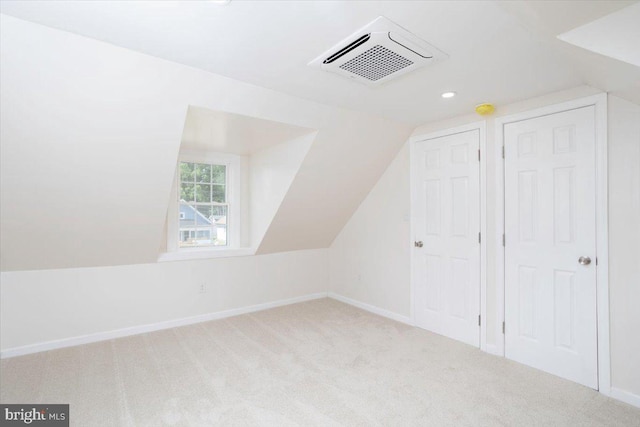 511 Goldsborough Ave, Cambridge, MD 21613 - additional living space with vaulted ceiling, carpet floors, baseboards, and recessed lighting