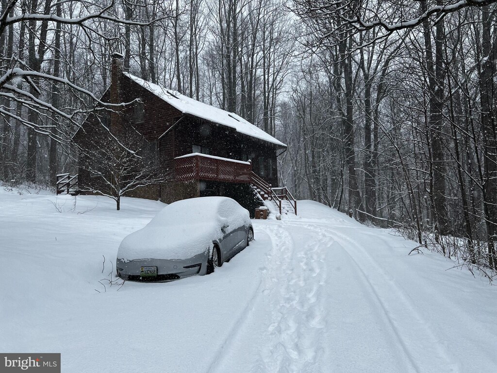 448 Newton Dr, Linden, VA 22642 - view of yard layered in snow