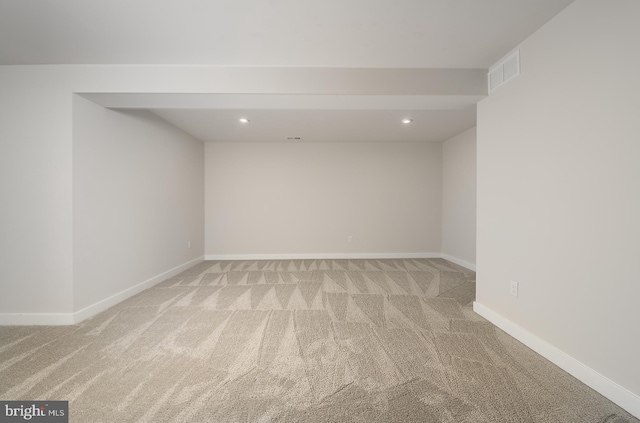 878 Sweet Birch Dr, Middletown, DE 19709 - finished basement with light colored carpet, baseboards, and recessed lighting