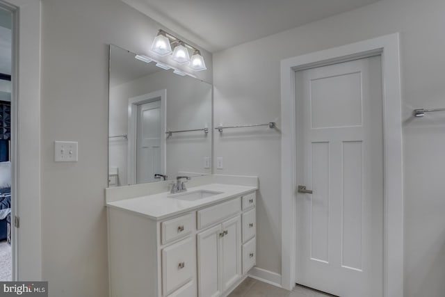 878 Sweet Birch Dr, Middletown, DE 19709 - bathroom featuring vanity, baseboards, and tile patterned flooring