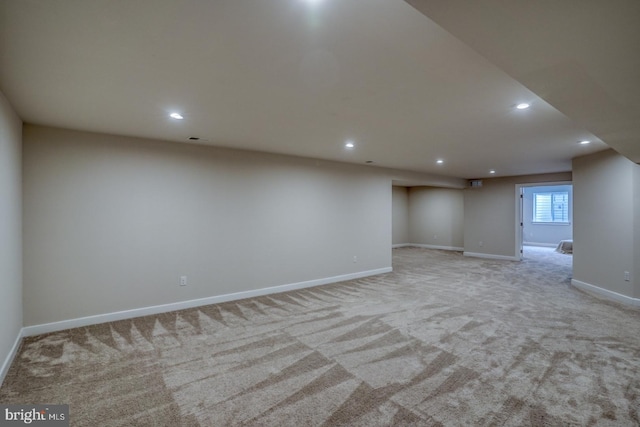 878 Sweet Birch Dr, Middletown, DE 19709 - empty room featuring recessed lighting, baseboards, and light colored carpet