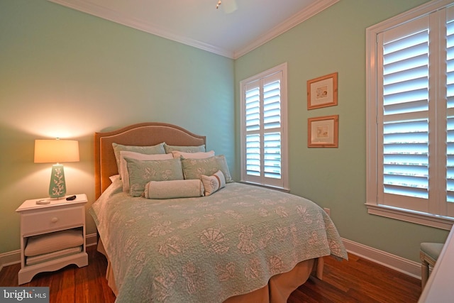 322 Captains Cir, Lewes, DE 19958 - bedroom with crown molding, baseboards, and wood finished floors