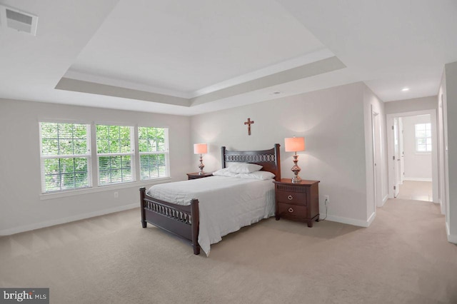 2005 Benjamin Ct, Harrisburg, PA 17110 - bedroom with carpet flooring, a raised ceiling, and multiple windows
