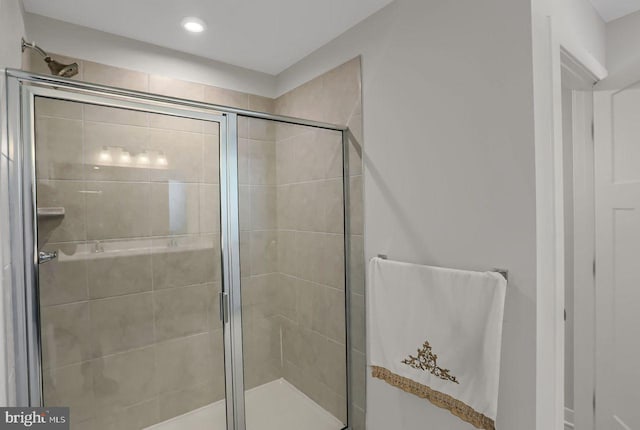 2005 Benjamin Ct, Harrisburg, PA 17110 - bathroom with a stall shower and recessed lighting