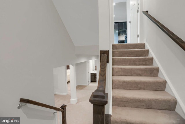 2005 Benjamin Ct, Harrisburg, PA 17110 - stairway with carpet floors