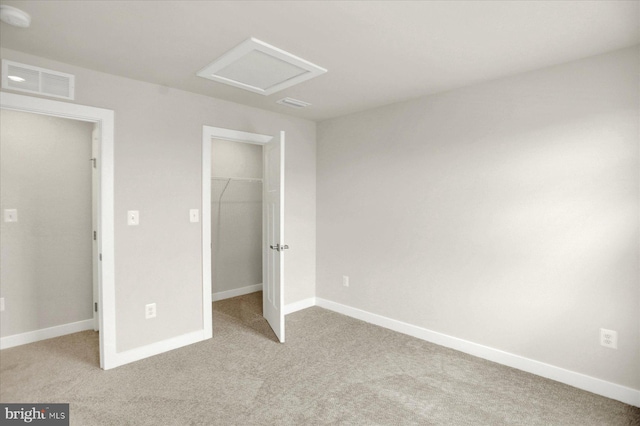 2005 Benjamin Ct, Harrisburg, PA 17110 - unfurnished bedroom with attic access, light carpet, a spacious closet, and a closet