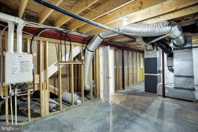 2005 Benjamin Ct, Harrisburg, PA 17110 - unfinished basement featuring heating unit