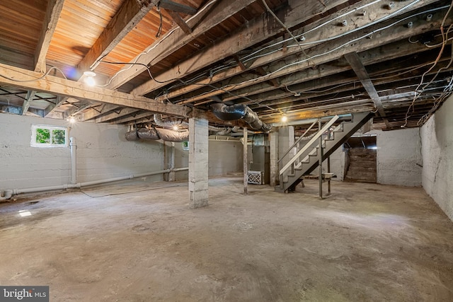 503 W Park Ave, Hamilton, NJ 08610 - below grade area featuring stairway