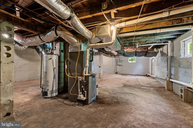 503 W Park Ave, Hamilton, NJ 08610 - below grade area with gas water heater and heating unit