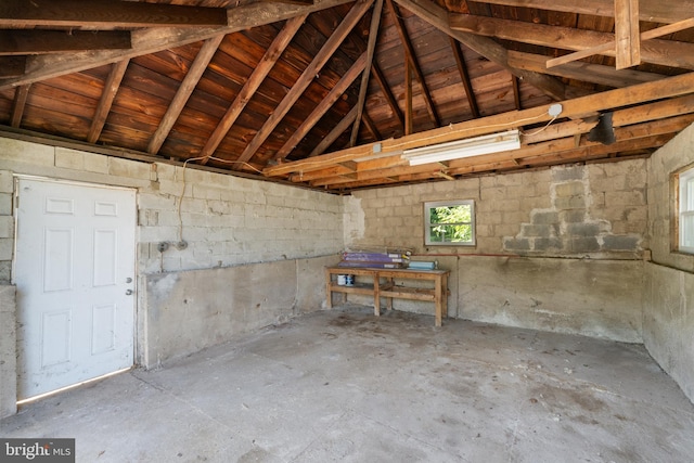 503 W Park Ave, Hamilton, NJ 08610 - garage featuring concrete block wall