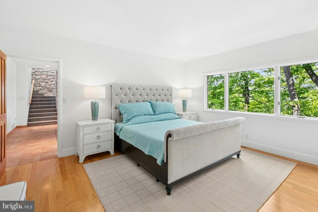 511 Center Hl, Upper Black Eddy, PA 18972 - bedroom with light wood-style floors and baseboards