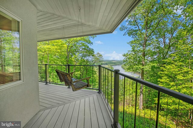 511 Center Hl, Upper Black Eddy, PA 18972 - deck featuring a water view