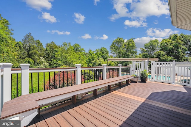 19655 Smith Cir, Ashburn, VA 20147 - view of wooden deck