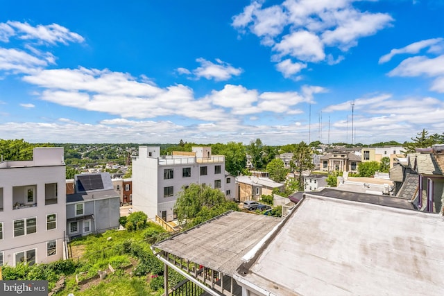 city view with nearby suburban area