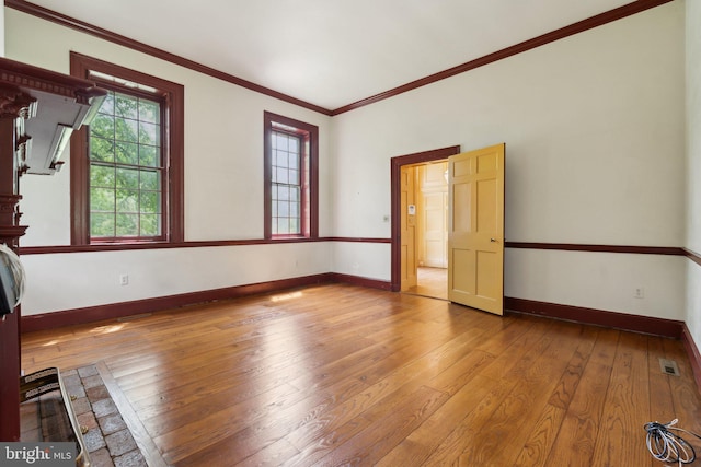 501 Stone Chapel Rd, Westminster, MD 21157 - empty room with light wood-type flooring, baseboards, and crown molding