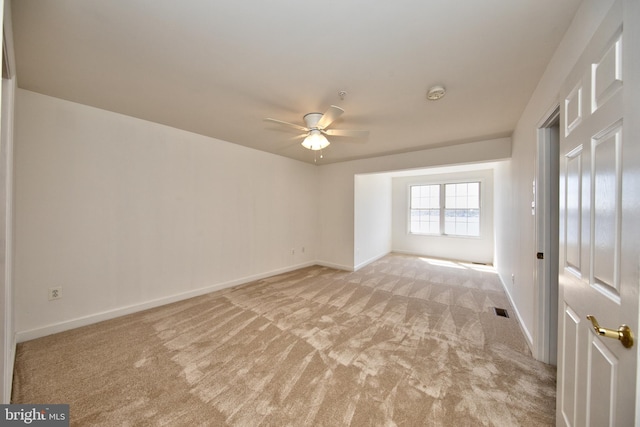 33 Owens Landing Ct Unit 33C, Perryville, MD 21903 - spare room featuring carpet flooring, baseboards, ceiling fan, and a smoke detector