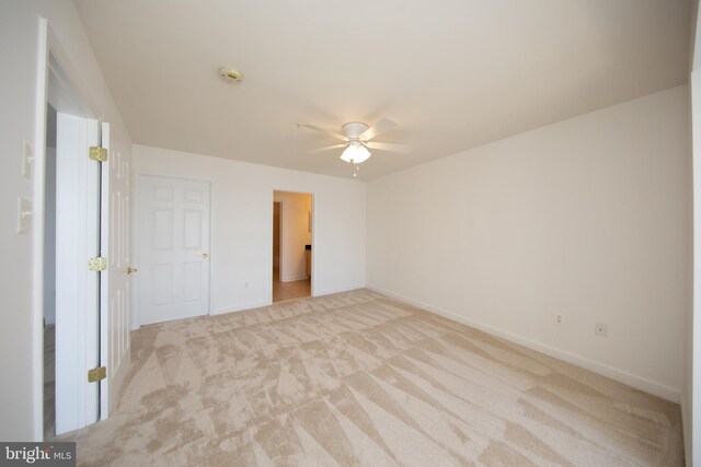 33 Owens Landing Ct Unit 33C, Perryville, MD 21903 - unfurnished bedroom featuring light colored carpet, baseboards, and ceiling fan