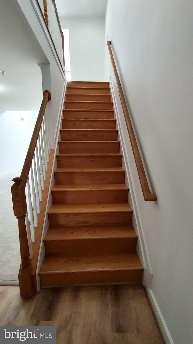 33 Owens Landing Ct Unit 33C, Perryville, MD 21903 - stairs with wood finished floors and baseboards