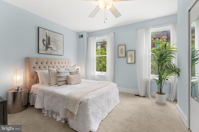 836 N 25th St, Philadelphia, PA 19130 - bedroom featuring carpet, baseboards, and a ceiling fan