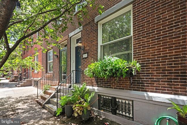 836 N 25th St, Philadelphia, PA 19130 - entrance to property with brick siding