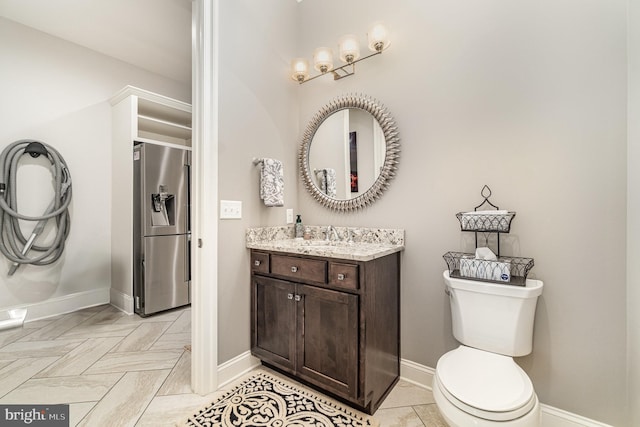 12 Sagecrest Cir, Enola, PA 17025 - bathroom with vanity, baseboards, and toilet