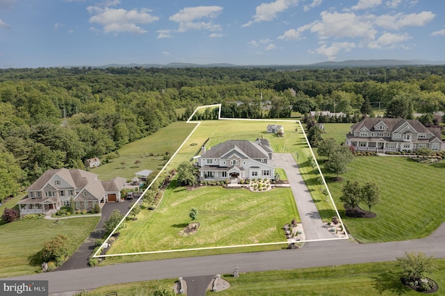 12 Sagecrest Cir, Enola, PA 17025 - aerial view of property and surrounding area with a heavily wooded area and property boundaries highlighted