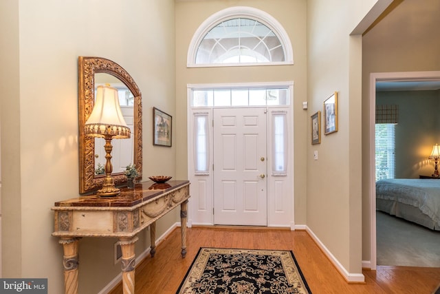 39 Nathaniel, Holland, PA 18966 - entrance foyer featuring light wood-style flooring, a high ceiling, and baseboards
