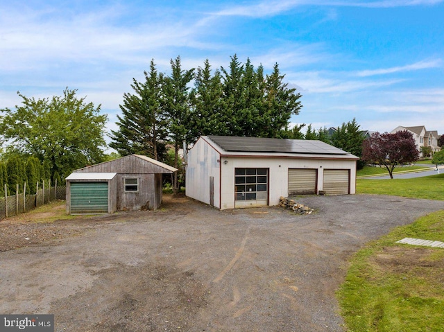1134 Old Fritztown Rd, Reading, PA 19608 - detached garage with solar panels