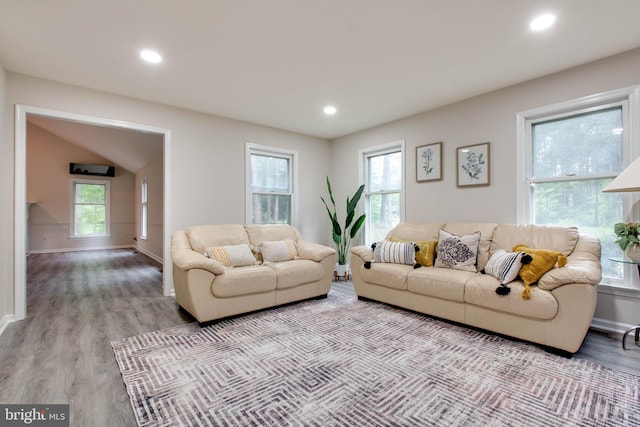 5183 Silver Run Ln, Salisbury, MD 21801 - living room with wood finished floors, healthy amount of natural light, baseboards, and recessed lighting