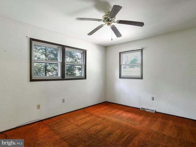 1700 Mcdowell Rd, Greencastle, PA 17225 - empty room featuring carpet floors and ceiling fan