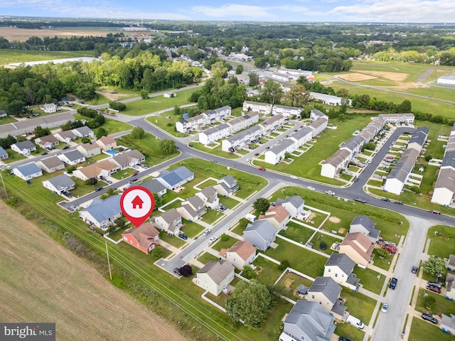64 Fieldmaple Dr, Camden Wyoming, DE 19934 - aerial overview of property's location with a tree filled landscape and nearby suburban area