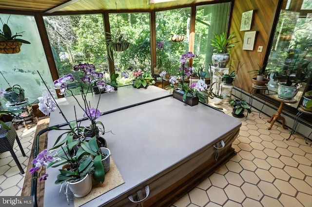 2361 Welsh Rd, Mohnton, PA 19540 - sunroom / solarium with wood walls and baseboard heating