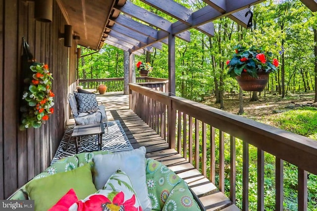2361 Welsh Rd, Mohnton, PA 19540 - balcony with a pergola