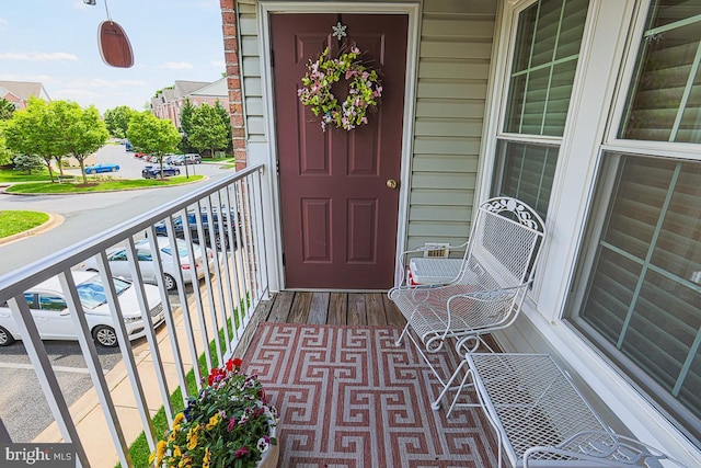 9601 Amberleigh Ln Unit 9601F, Perry Hall, MD 21128 - doorway to property featuring covered porch